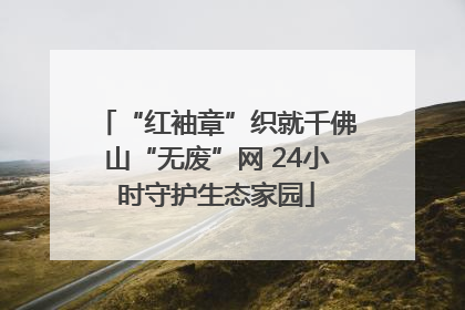 “红袖章”织就千佛山“无废”网 24小时守护生态家园