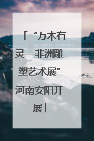 “万木有灵—非洲雕塑艺术展”河南安阳开展