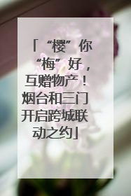 “樱”你“梅”好，互赠物产！烟台和三门开启跨城联动之约
