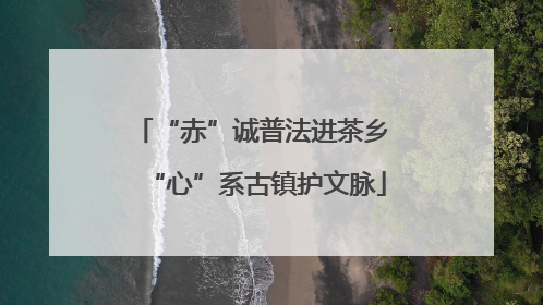 “赤”诚普法进茶乡 “心”系古镇护文脉