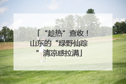 “趁热”查收！山东的“绿野仙踪”清凉感拉满