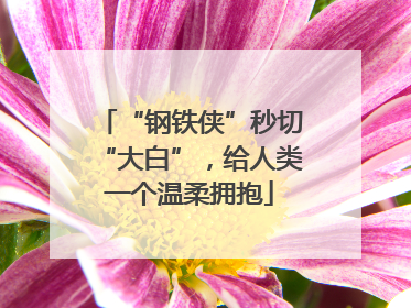 “钢铁侠”秒切“大白”，给人类一个温柔拥抱