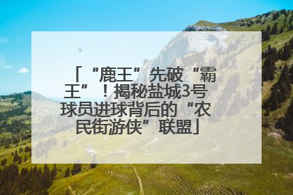 “鹿王”先破“霸王”！揭秘盐城3号球员进球背后的“农民街游侠”联盟
