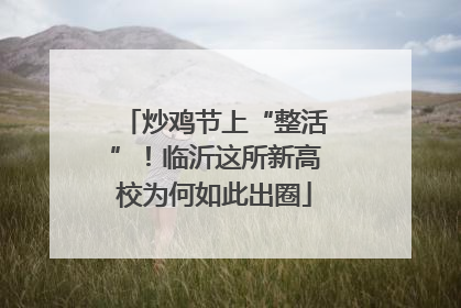 炒鸡节上“整活”！临沂这所新高校为何如此出圈