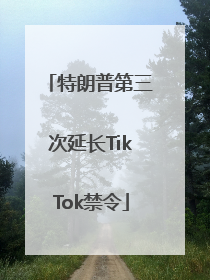 特朗普第三次延长TikTok禁令