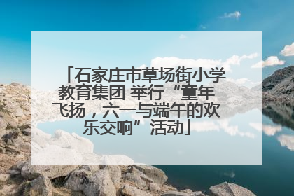 石家庄市草场街小学教育集团 举行“童年飞扬，六一与端午的欢乐交响”活动