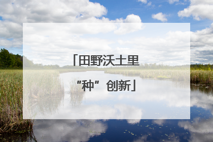 田野沃土里“种”创新
