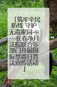 筑牢全民防线 守护无毒家园——长春净月法院联合多部门开展国际禁毒日普法宣传活动