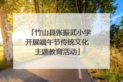 竹山县张振武小学开展端午节传统文化主题教育活动