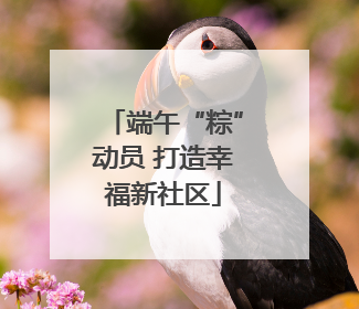 端午“粽”动员 打造幸福新社区