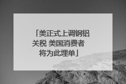 美正式上调钢铝关税 美国消费者将为此埋单