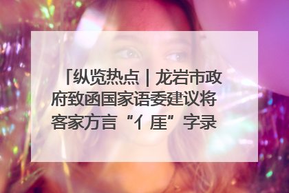 纵览热点｜龙岩市政府致函国家语委建议将客家方言“亻厓”字录入《新华字典》引发热议，当地回应