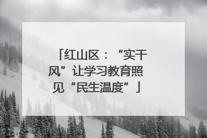 红山区：“实干风”让学习教育照见“民生温度”
