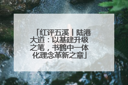 红评五溪丨陆港大道：以基建升级之笔，书鹤中一体化理念革新之章