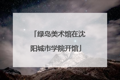 绿岛美术馆在沈阳城市学院开馆