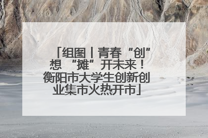 组图丨青春“创”想 “摊”开未来！衡阳市大学生创新创业集市火热开市