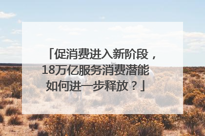 促消费进入新阶段，18万亿服务消费潜能如何进一步释放？