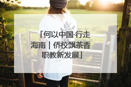 何以中国·行走海南｜侨校飘茶香 职教新发展