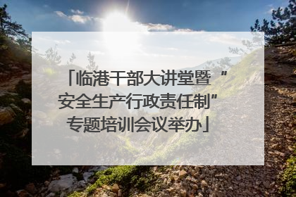 临港干部大讲堂暨“安全生产行政责任制”专题培训会议举办
