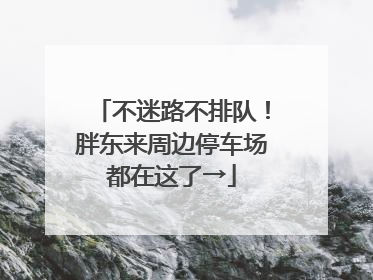 不迷路不排队！胖东来周边停车场都在这了→