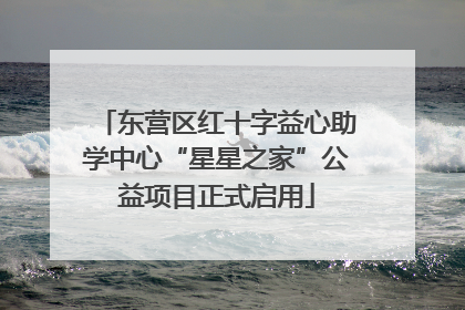 东营区红十字益心助学中心“星星之家”公益项目正式启用