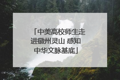 中美高校师生走进徽州灵山 感知中华文脉基底