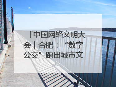 中国网络文明大会｜合肥：“数字公交”跑出城市文明新速度