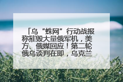 乌“蛛网”行动战报称摧毁大量俄军机，美方、俄媒回应！第二轮俄乌谈判在即，乌克兰提出三大诉求