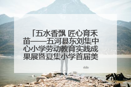 五水香飘 匠心育禾苗——五河县东刘集中心小学劳动教育实践成果展暨夏集小学首届美食节盛大举行