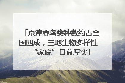 京津冀鸟类种数约占全国四成，三地生物多样性“家底”日益厚实