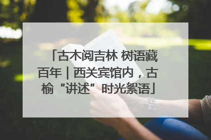 古木阅吉林 树语藏百年｜西关宾馆内，古榆“讲述”时光絮语
