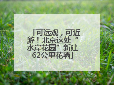 可远观，可近游！北京这处“水岸花园”新建62公里花墙