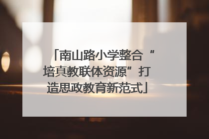 南山路小学整合“培真教联体资源”打造思政教育新范式