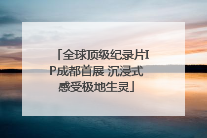 全球顶级纪录片IP成都首展 沉浸式感受极地生灵