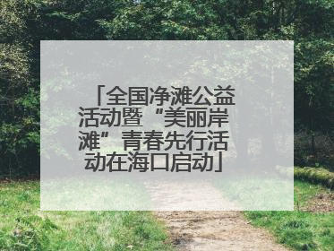 全国净滩公益活动暨“美丽岸滩”青春先行活动在海口启动