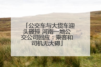 公交车与大货车迎头碰撞 河南一地公交公司回应：乘客和司机无大碍