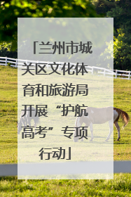 兰州市城关区文化体育和旅游局开展“护航高考”专项行动