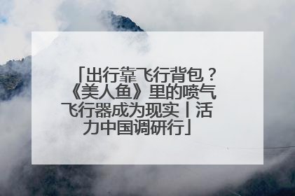 出行靠飞行背包？《美人鱼》里的喷气飞行器成为现实丨活力中国调研行