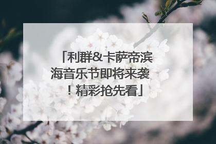 利群&卡萨帝滨海音乐节即将来袭！精彩抢先看