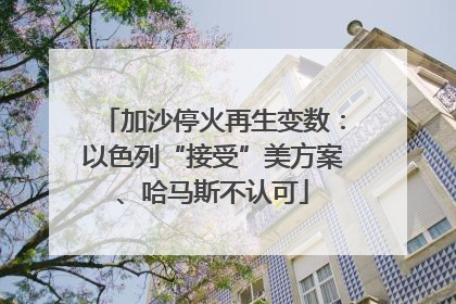 加沙停火再生变数：以色列“接受”美方案、哈马斯不认可
