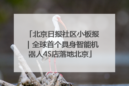 北京日报社区小板报｜全球首个具身智能机器人4S店落地北京