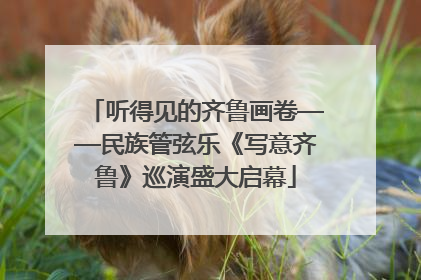 听得见的齐鲁画卷——民族管弦乐《写意齐鲁》巡演盛大启幕