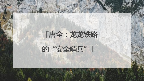 唐全：龙龙铁路的“安全哨兵”