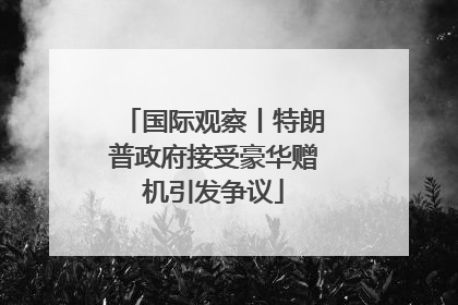国际观察丨特朗普政府接受豪华赠机引发争议