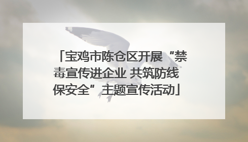 宝鸡市陈仓区开展“禁毒宣传进企业 共筑防线保安全”主题宣传活动