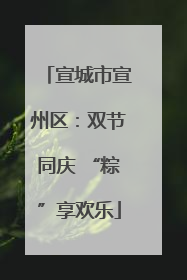 宣城市宣州区：双节同庆 “粽”享欢乐