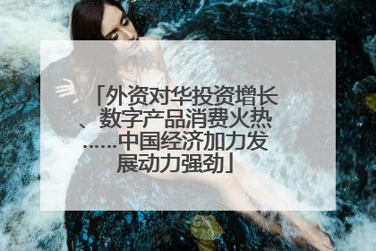 外资对华投资增长、数字产品消费火热……中国经济加力发展动力强劲
