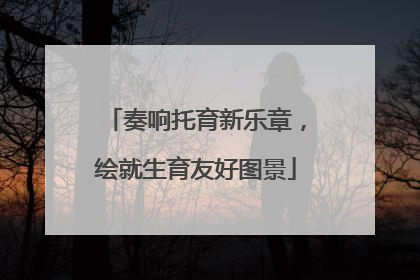 奏响托育新乐章，绘就生育友好图景