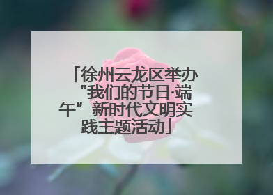 徐州云龙区举办“我们的节日·端午”新时代文明实践主题活动