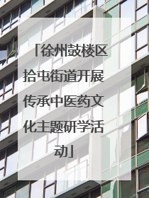 徐州鼓楼区拾屯街道开展传承中医药文化主题研学活动